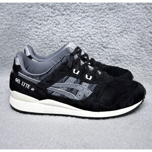 Asics Gel Lyte III OG Mens Size 8.5 Sneakers Black Cream Paisley Suede